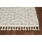 Homeroots 39 x 59 in. Polyester Zigzag Diamonds Area Rug with Fringe, Ivory & Grey 375684 - alternate 4
